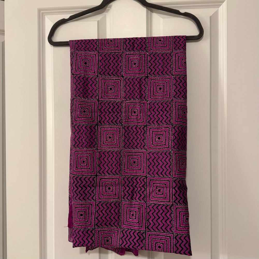 NWOT Kantha Embroidery Scarf/Stole